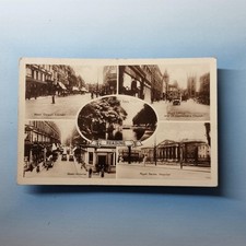 Reading Berkshire Postcard C1932 Real Photo Post Office Streets Shops Cars