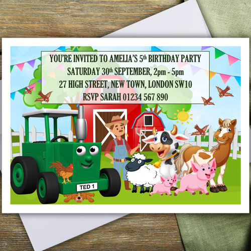 Tractor ted personalised - tractor,