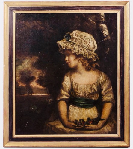 Large 18th oil - 18th, c.