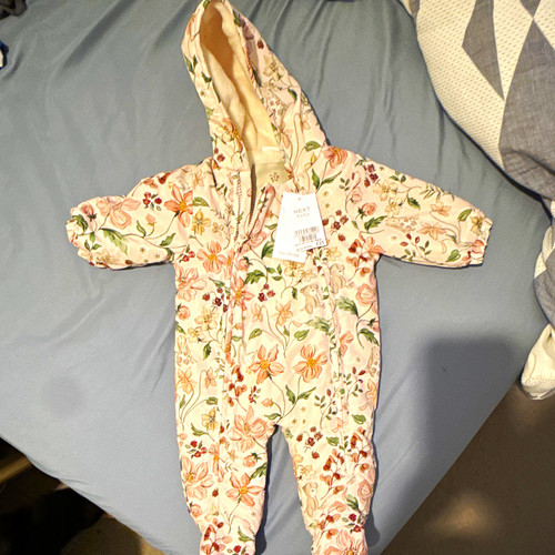 Next baby girls floral hooded - next,