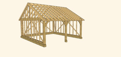Bay oak frame - 2,