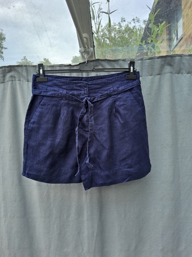 Next navy blue linen - blue, high