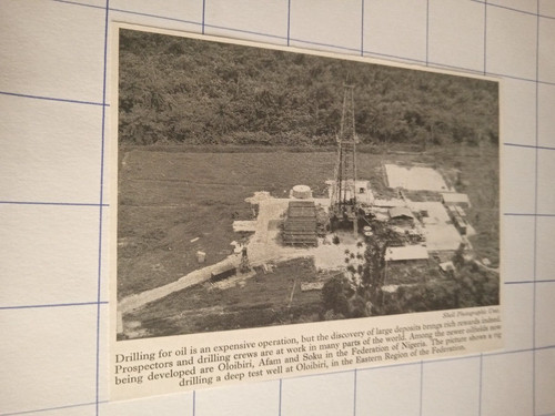 Drilling for oil - , fields