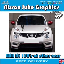 Nissan Juke Bonnet Stripes JDM Nismo Decals Stickers Graphics TEKNA FREE P&P 023