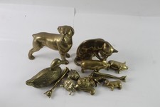 Vintage Brass Animal Ornament Figures Of Various Style & Size 5700g