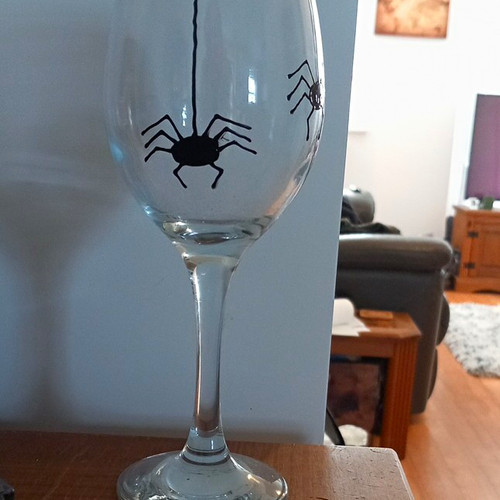 Clear glass stemmed - stemmed, wine