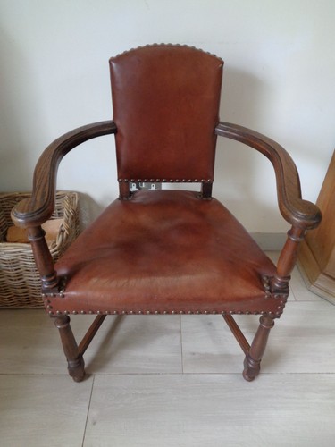 1930 oak brown - brown, leather