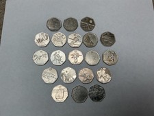 Olympic 50p coins, 20 in