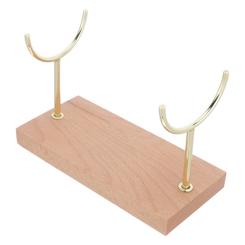 Wood bracelet necklace display - wood,