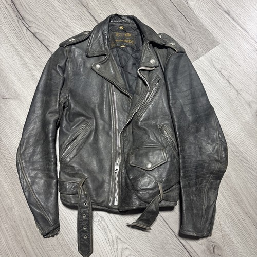 Vintage 1960s steerhide schott - 1960s,