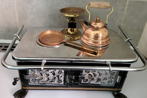 Vintage mini tin plate spirit - tin,