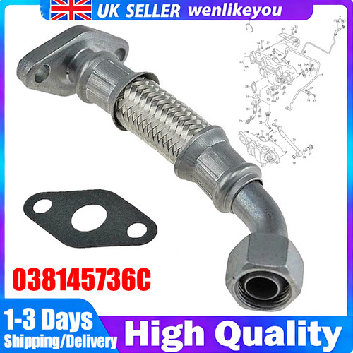Turbo oil feed pipe - feed,