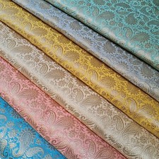 Paisley Floral Brocade Fabric