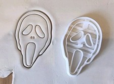 Scream Mask Halloween Cookie