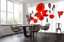 3D Red Poppy I6965 Wallpaper Mural Self-adhesive Removable Sticker Erin