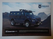 STREIT GROUP GLADIATOR Armoured APC Vehicle orig USA Mkt Sales Leaflet Brochure 