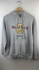 Vintage Grey Hard Rock Cafe Hoodie Size Large