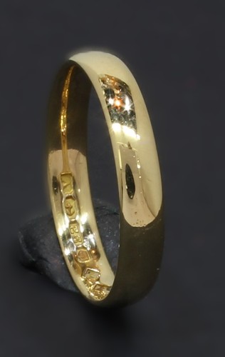 Carat yellow gold plain - carat,
