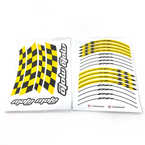 Yellow inch rim decal - 17,