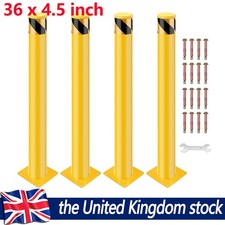 4PCS Safety Bollard Steel