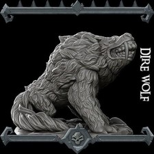 Dire wolf miniature all - dire,