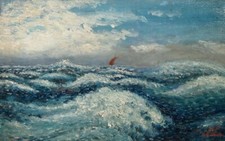 Small Vintage French Oil