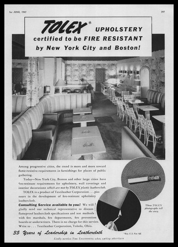 1947 tolex toledo - 1947, fire