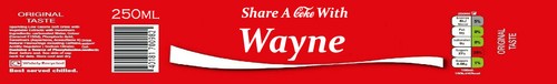 Personalised coca cola - x,