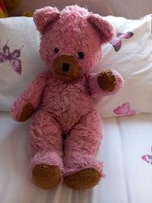 Old Pink Teddy Bear With