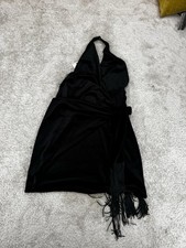 Zara velvet halterneck black - velvet,