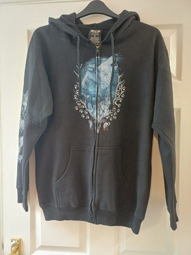 Howling wolf with antlers - with, &