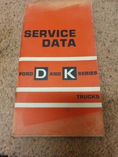 Ford D & K Series Trucks Service Data Book 1965