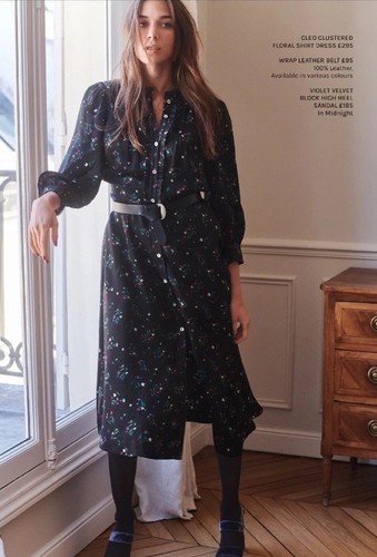 Wyse cleo black floral - black,
