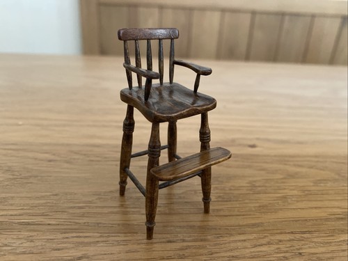 Dolls house wooden highchair - dolls,