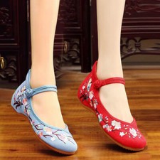Shallow Mouth Single Shoes Cheongsam Shoes Costume Shoes Mercerized Satin Ḧ