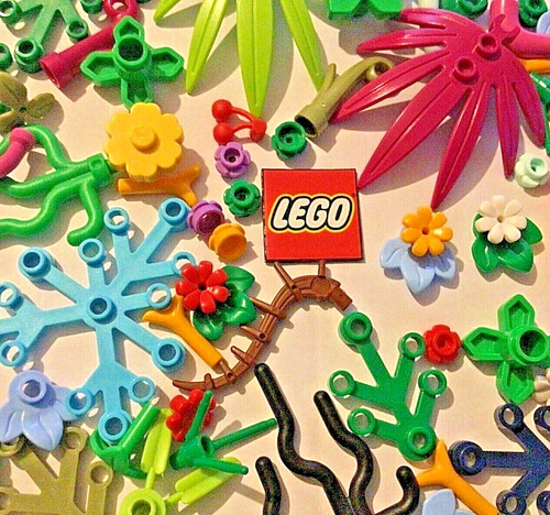 Lego plants flowers leaves - -,