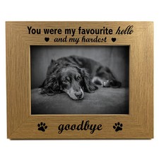 Memorial Photo Frame For Dog