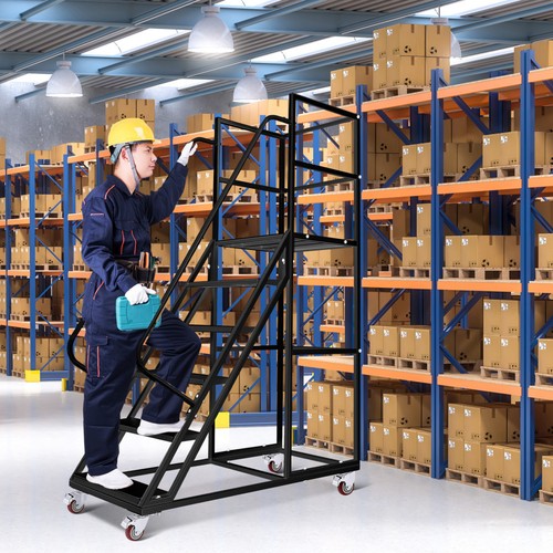 Rolling stair ladder with - rolling,