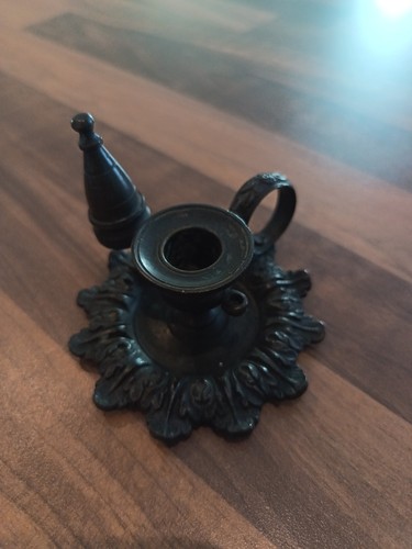 Small 19c bronze chamber - bronze, stick
