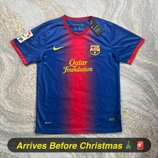 🚨 LAST ONE | Barcelona FC Nike 2012/13 Home Retro T-Shirt | Iniesta #8 ⭐️ | S ✅