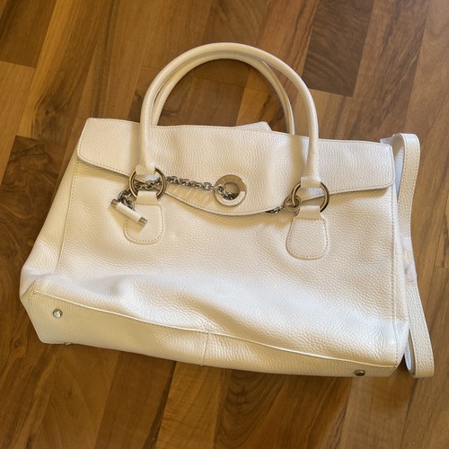 Ri2k white leather day bag - ri2k,