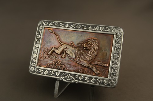 Antique pewter snuff box - pewter,