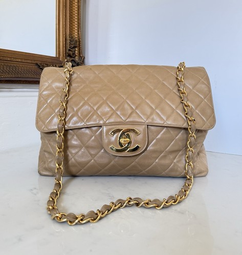 Chanel flap bag with 24kt - with, gold