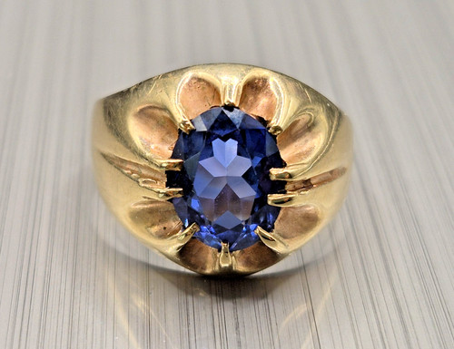 Vintage 9ct gold tanzanite - vintage,
