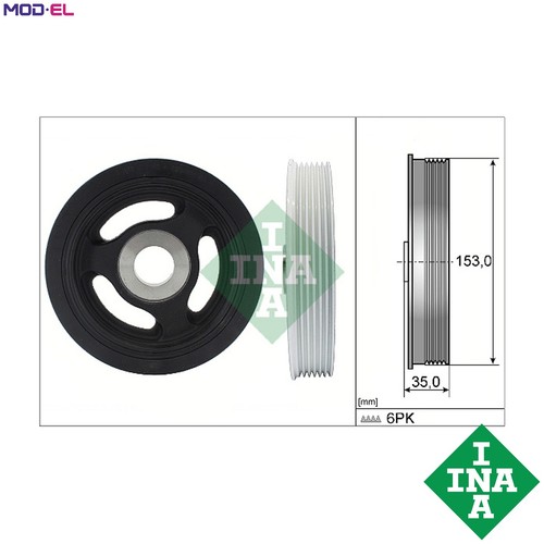 Belt pulley crankshaft 544 - pulley,
