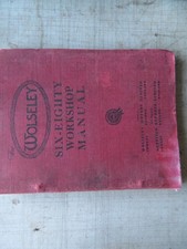 WOLSELEY SIX EIGHTY WORKSHOP