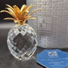 Swarovski Gold 1980s v1 Smooth Pineapple Large Rounder Crystal 7507 105  010044
