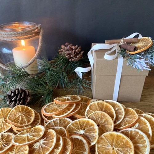 Orange slices naturally dried - orange,