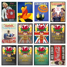 Funny Garage/Man Cave Retro Metal Signs/Plaques Cool Novelty Gift, Sports Bar 23