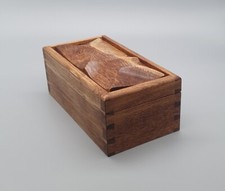 Tiger oak jewelry armoire with